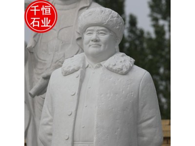 石雕现代人物胸像 汉白玉大理石古代名人雕塑 圆雕工艺雕像定制图1