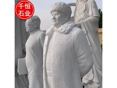 石雕现代人物胸像 汉白玉大理石古代名人雕塑 圆雕工艺雕像定制图6