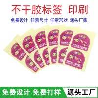 不干胶印刷定做 商标标彩色背胶贴纸印刷 食品商品标签定制