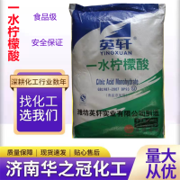 英轩一水柠檬酸 99%含量食品级 除垢剂酸味调节剂华之冠化工