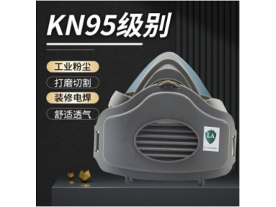 2020防尘半面罩装修电焊打磨防工业粉尘KN95硅胶半面具图1