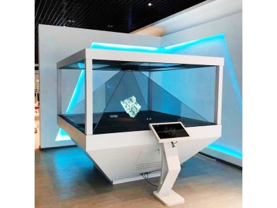 360全息展示柜 裸眼3D成像全息柜 立体宣传展示柜生产厂家图3